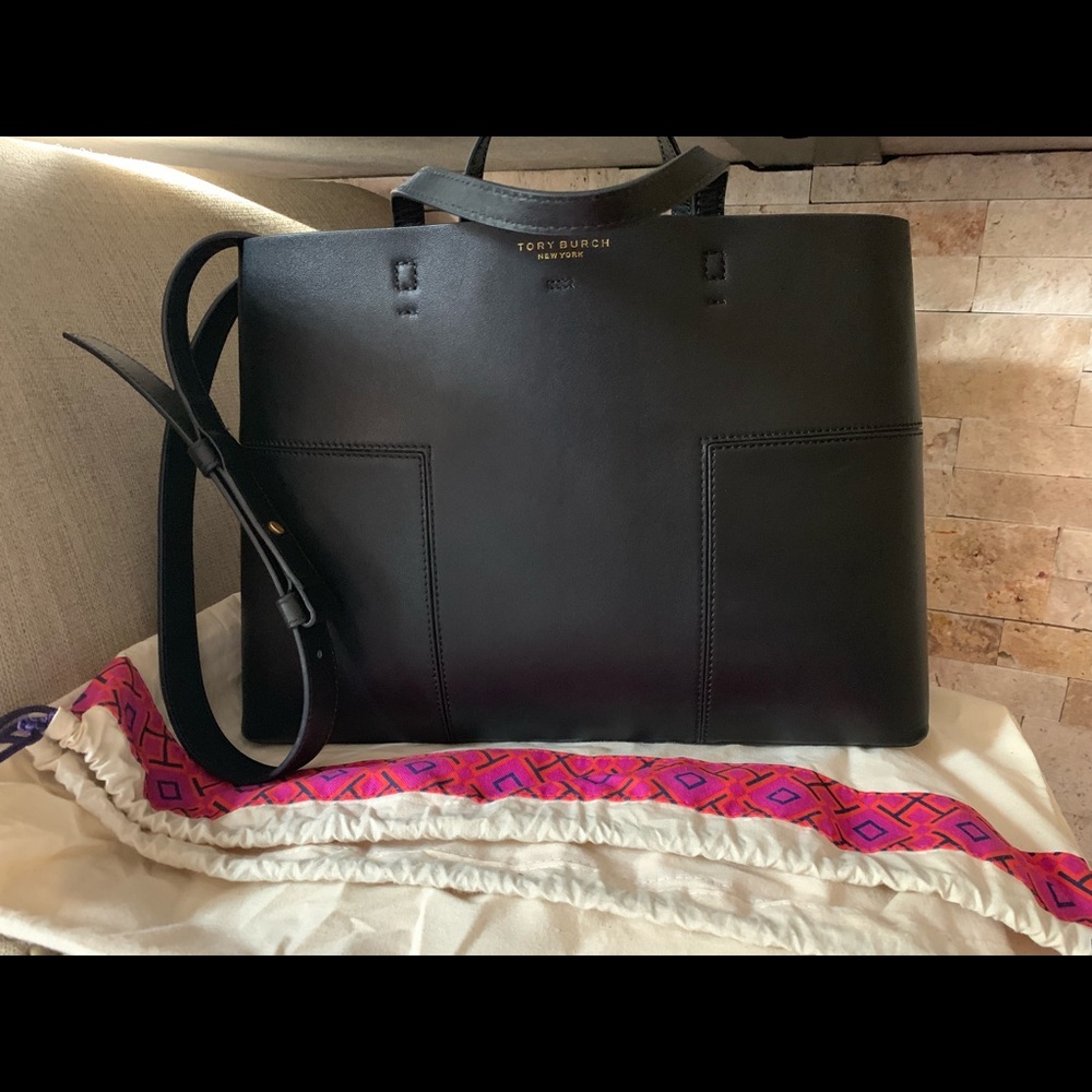 Tory Burch Block-T Triple Compartment Tote